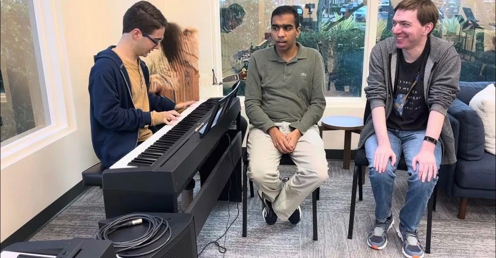 Students and instructor after a recital